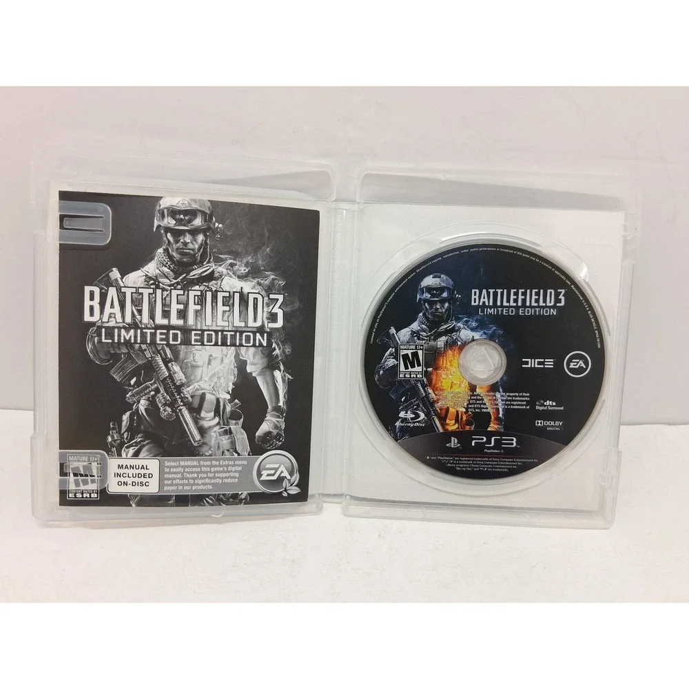 Battlefield 3 Limited Edition Sony PlayStation 3 PS3 Game EA DICE Karkand Pack